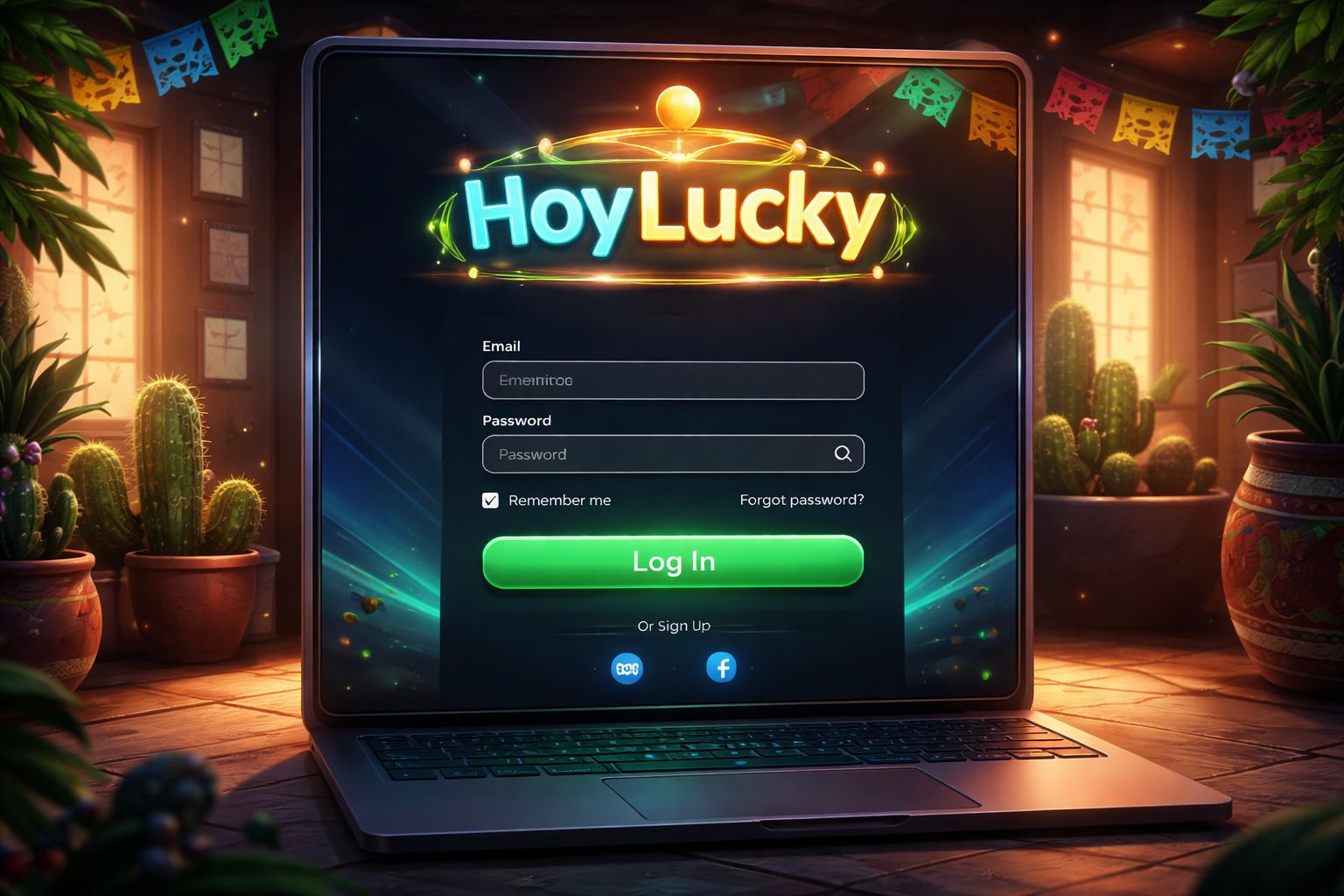 Acceso seguro de inicio de sesión HoyLucky para jugadores en México