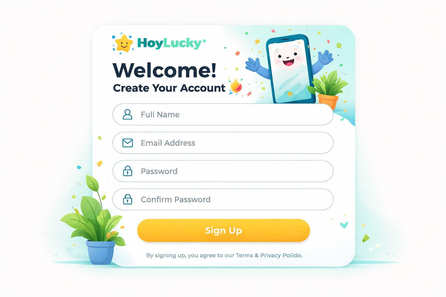 Creación de cuenta de usuario HoyLucky y configuración segura del perfil